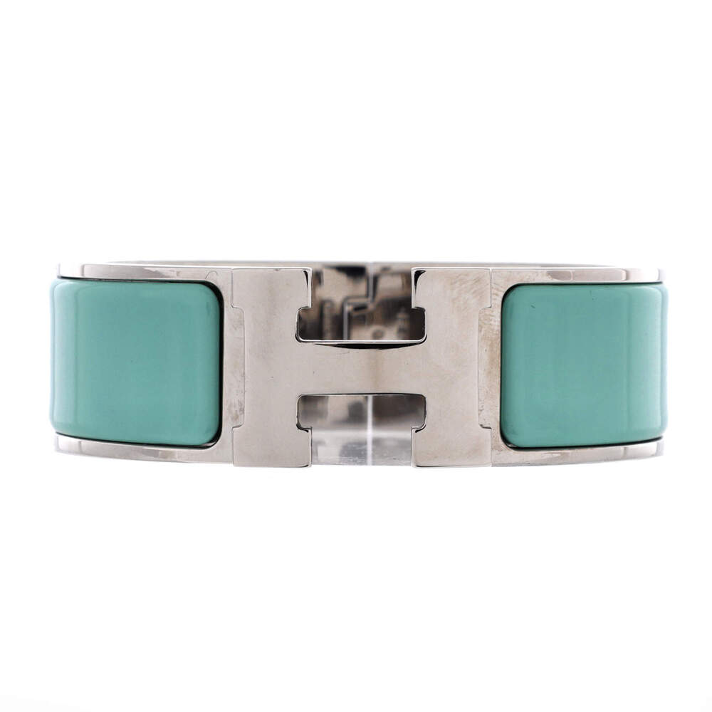 Hermes Wide Clic H Bracelet Enamel